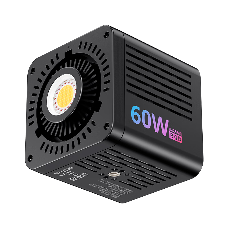 ulanzi C60 ����� 60W ���õ� RGBȫ�� ˫ɫ�� COB ��Ӱ�� רҵֱ������ 383Ԫ