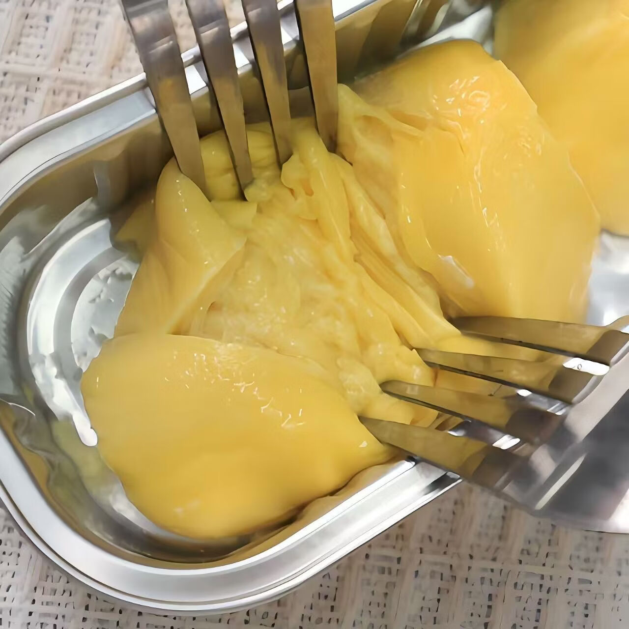 璐亦金枕烤榴莲小金条泰国榴莲冷冻金枕榴莲纯果肉无核无壳装加热即食 100g/盒*5【无壳无核】加热5分钟