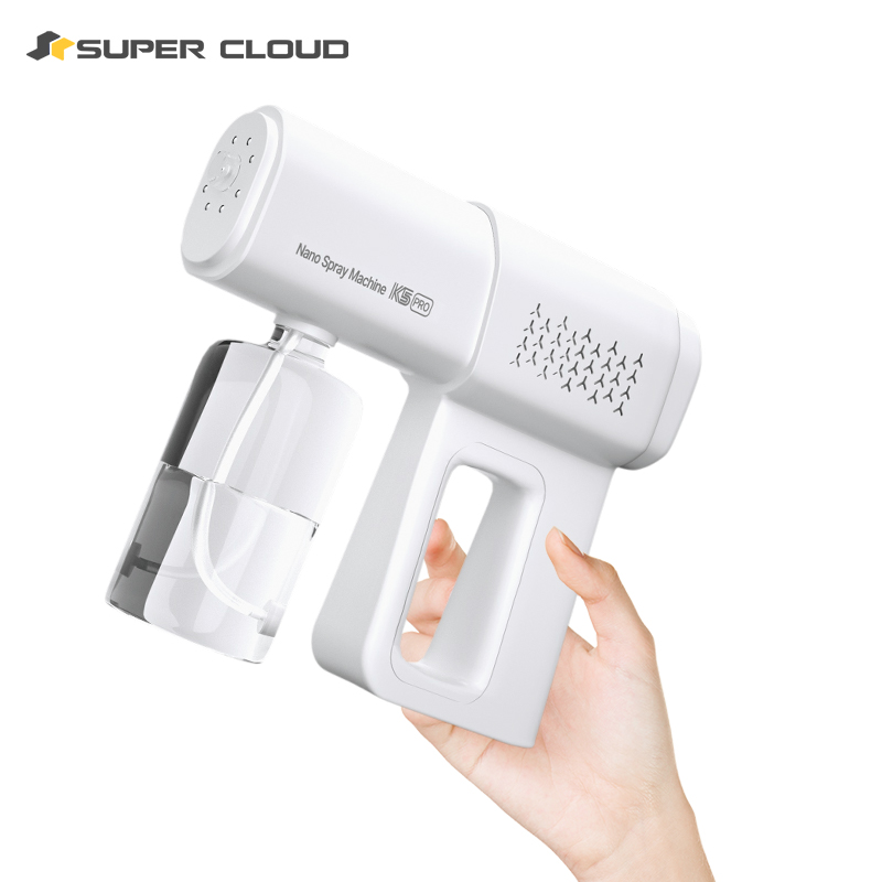 Supercloud 酒精喷雾枪 手持电动纳米蓝光雾化酒精喷壶 多功能自动喷雾器