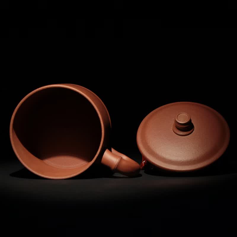 鲍鼎泰 紫砂茶杯陶瓷杯主人杯办公商务情侣水杯带盖子套装 男女 竹韵杯