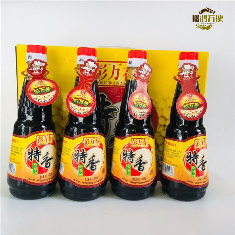 揭阳彭万春特香白酱油凉拌炒肉炖肉酱油揭阳酱油潮汕特产400ml 1瓶x