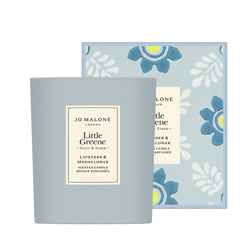 祖瑪瓏聯(lián)名香氛蠟燭薰衣草與月光花200g生日禮物送女生 女神節(jié)禮物禮盒