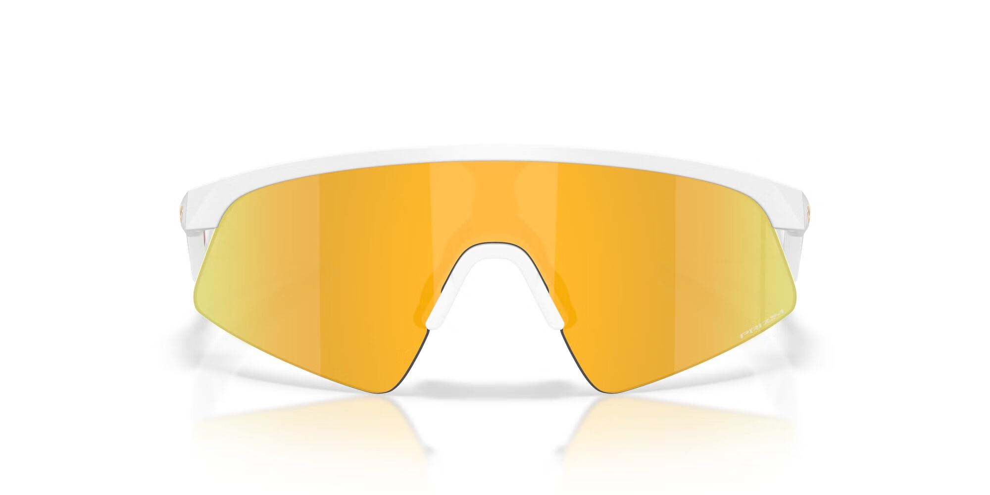 OAKLEY 兒童運(yùn)動(dòng)太陽鏡 長方形鏡框 Prizm 鏡片 防紫外線 啞光白色/Prizm 24k 28 mm