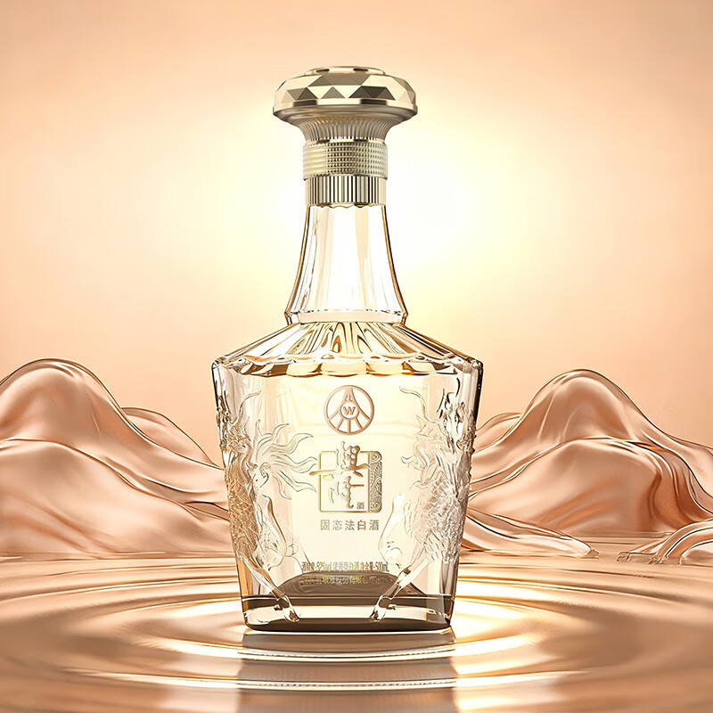 五粮液铂金麒麟酒 52度 500ml浓香型 固态发酵纯粮礼盒白酒 52度 500mL 6瓶 整箱装