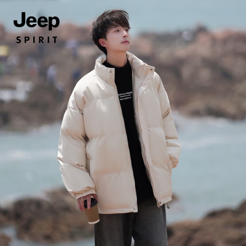 JEEP SPIRIT���� �޷�2025�����¿��мӺ�ů���׻�����紿ɫ�������� �װ�ɫ XL ���飨140��-160� 91.55Ԫ