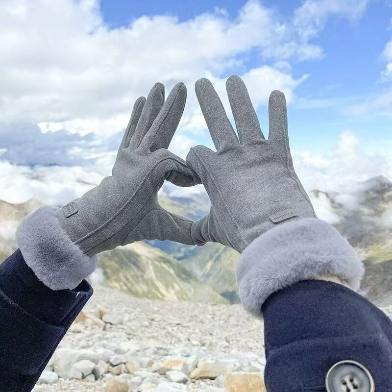 OLOIU���׶���Ů���޼Ӻ�ů�ɰ���Ƥ��Ůʿ���з����ﳵ���紥������ ëȦ����-��ɫ ���� 29Ԫ