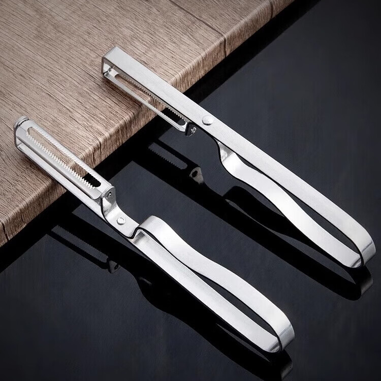 【严选百货】削皮刀削苹果水果刨子厨房削皮去皮器削土豆打皮刀刮 2把升级加厚款不锈钢削皮刀