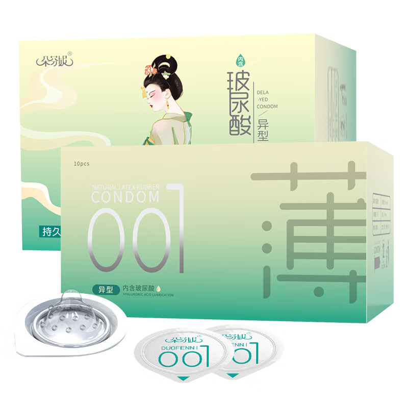 朵芬妮避孕套大颗粒男用套性安全套超薄持久国风正品001玻尿酸 国风玻尿酸颗粒持久避孕套1盒(10支/盒) 标准