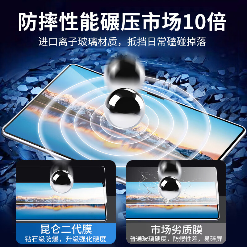 膜尔易华为擎云C9钢化膜13.2寸平板保护膜WEB-W00屏幕2025全包覆盖电脑贴膜类纸膜蓝光护眼膜配件 擎云C9 13.2寸【磁吸类纸膜书写专业2片】