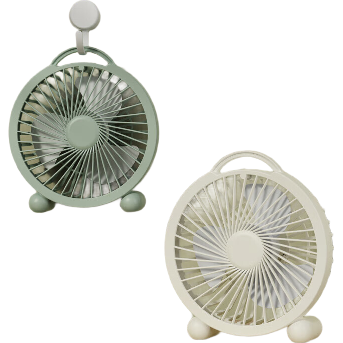 电风扇家用电扇桌面电风扇轻音便携迷你USB直插卧室宿舍学生办公室 奶白色（直插款）4寸