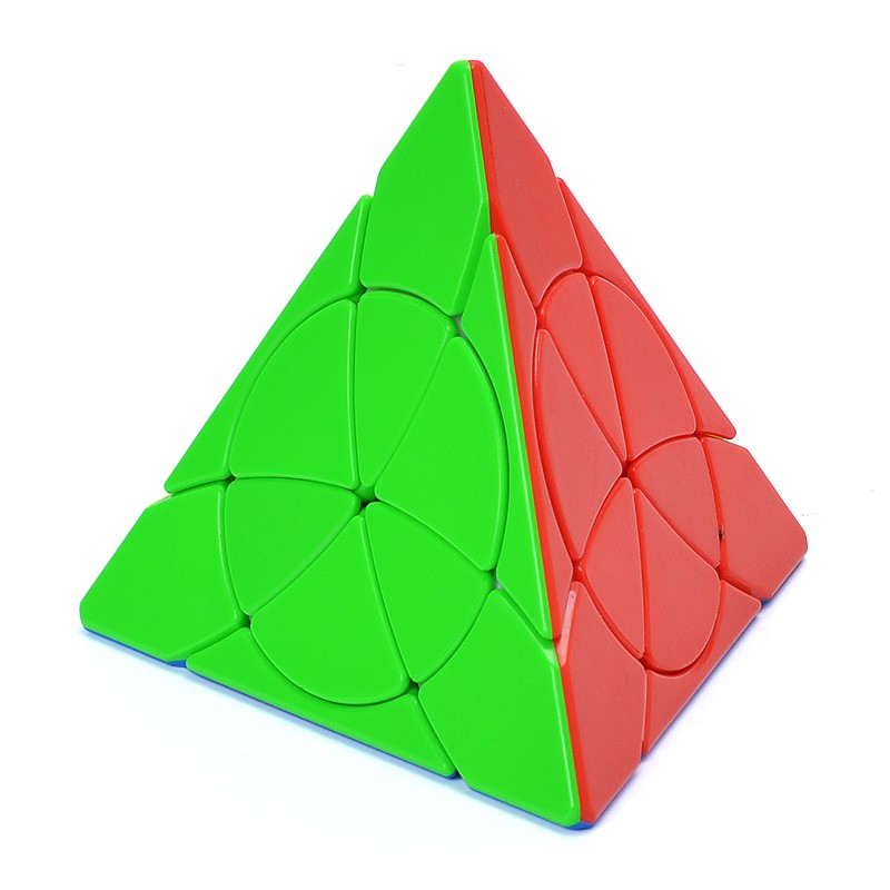 yj永骏 花瓣金字塔 花式金字塔免贴纸异形魔方儿童玩具 方趣智玩 彩色