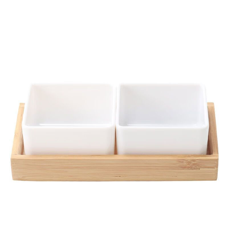 丰美特瓷网红温泉酒店自助水果盘密胺KTV果盘仿瓷小吃碟子火锅调料碟商用 商用密胺材质不是陶瓷10个装 正方形白色