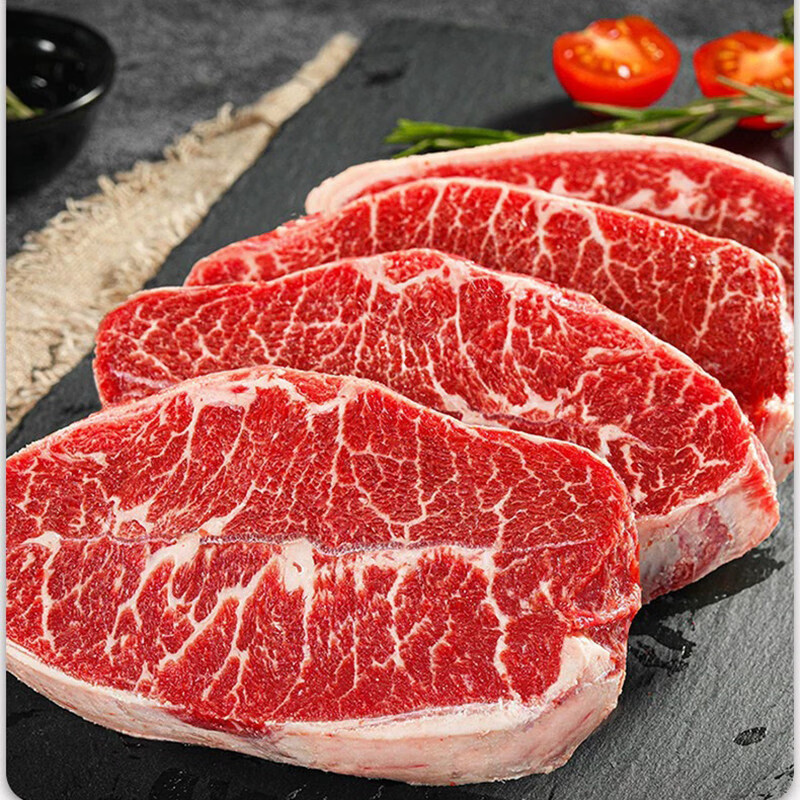 农夫好牛进口阿根廷谷饲板腱牛排1000g原切草饲西冷眼肉牛排减脂 牛肉生鲜 【1100g三拼】2西冷+2眼肉+3-5板腱