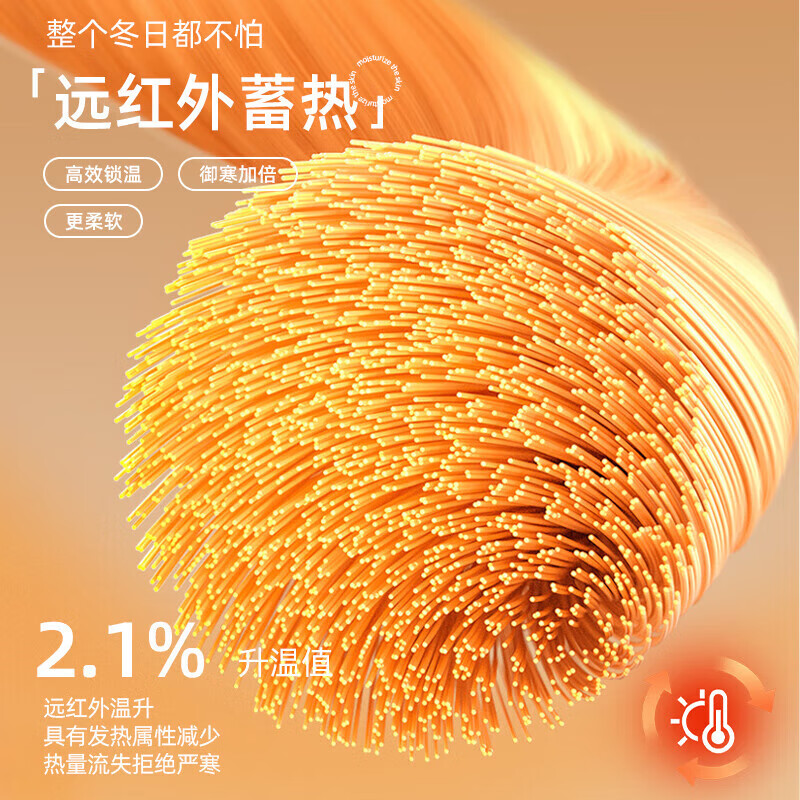 猫人（MiiOW）保暖内衣女士秋冬季加绒蓄热薄款无痕亲肤打底衣抗菌秋衣秋裤套装 炫彩肤 3XL 【建议体重160-170斤】