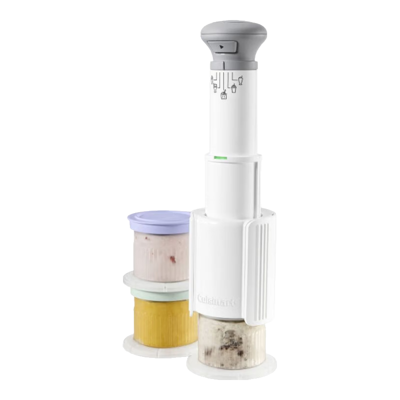 美膳雅（CUISINART） 美膳雅 FastFreeze 便攜冰淇淋攪拌機(jī)家用小型冰激凌攪拌機(jī)兒童水果雪糕機(jī) 快捷簡單 白色