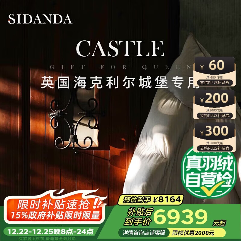 SIDANDA匈牙利95白鹅绒被羽绒被春秋被子被芯高奢银棉女王被冬被