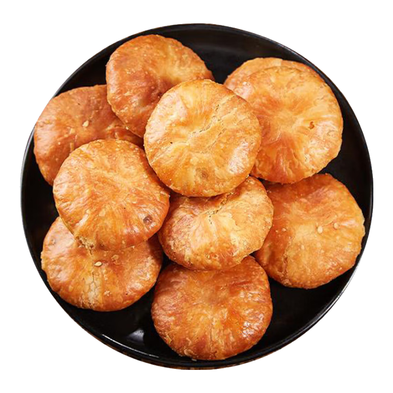 黄山烧饼16个/包安徽特产正宗梅干菜扣肉酥饼早餐饼干休闲零食 微辣140g*1包（16个）