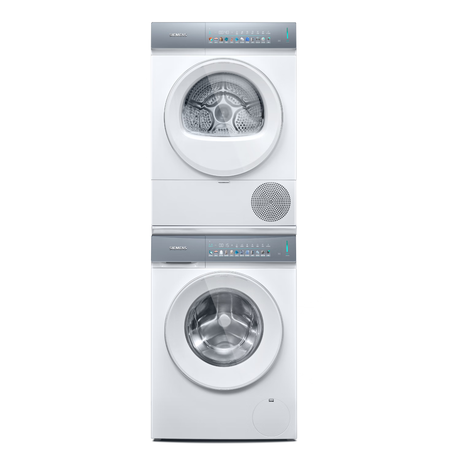 西門子（SIEMENS）小幸熨尊享10+10KG大容量洗烘套裝全自動(dòng)滾筒洗衣機(jī)變頻烘干機(jī) 蒸汽除皺 沖鋒衣洗 WG52J7Y00W+U00