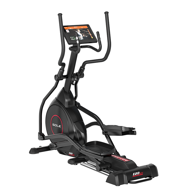 速爾(SOLE)進口橢圓機家用高端靜音橢圓儀E25電動健步機太空漫步儀健身器材 26年新品-15.6寸大屏-E20MAX