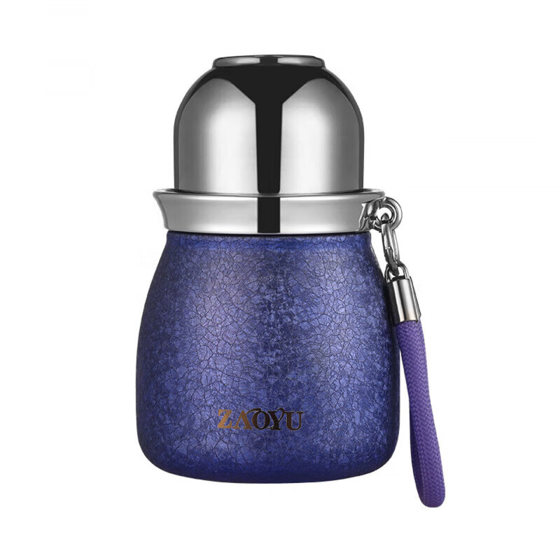 SOXW德国新款感钛杯葫芦保温杯女士高颜值小巧便携双饮口覆钛水杯 【繁花似锦】380ml绿色