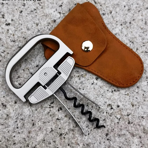 jisite经典老酒刀 葡萄酒红酒开瓶器法国品牌家用送礼高级启酒器手动 开瓶器配机甲皮套