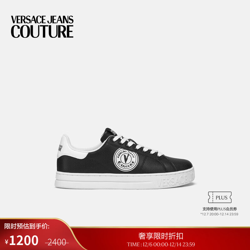 VERSACE JEANS COUTURE 【季末优惠】   /男士休闲鞋 E899-黑色 43