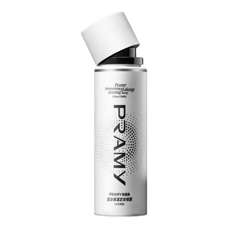 柏瑞美（PRAMY）定妆喷雾经典款成膜长时持妆保湿防蹭白瓶100ml生日礼物女