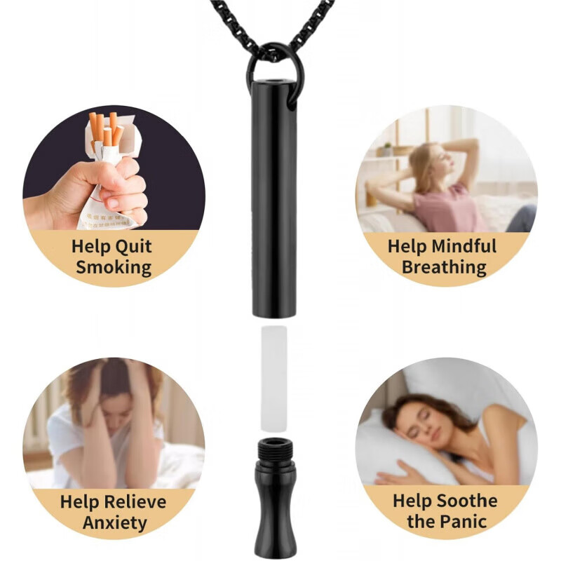 梦若羽（MRYU）诤友替烟棒戒烟钛钢棒呼吸安抚戒烟吸入器解压缓解压力嘴刁替辅 橙子 官方授权