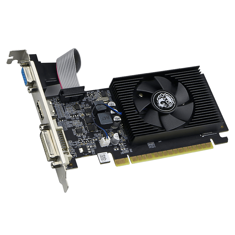 梅捷 GT610火龙LP 2GD3 台式机游戏办公静音显卡全新独立亮机