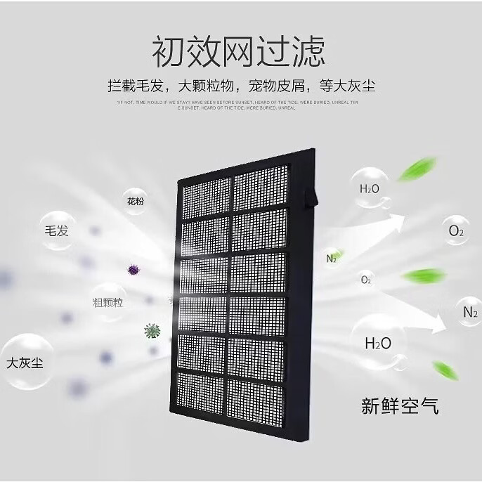 川腾无耗材空气净化器家用除甲醛二手烟PM2.5室内卧室内异味紫外线杀菌智能负离子可水洗 升级款无耗材白色杀菌除烟味除甲醛