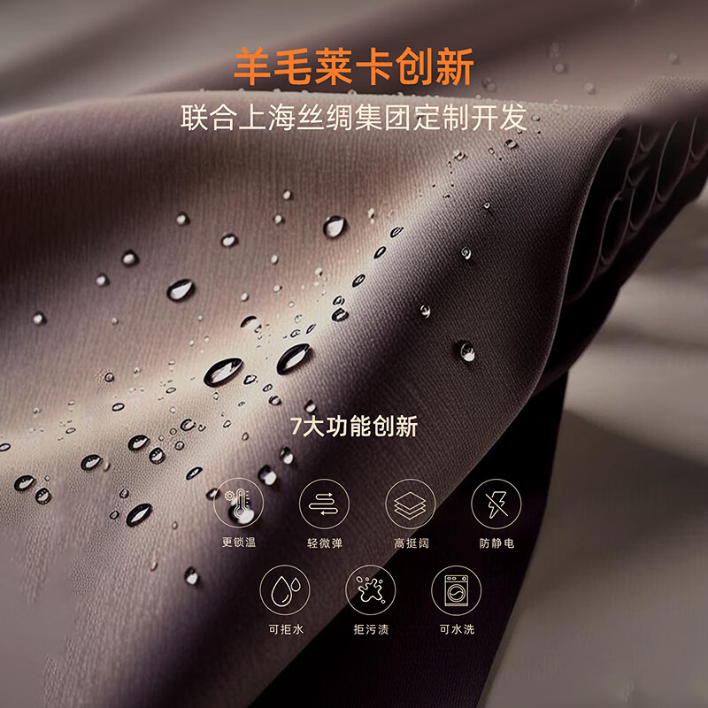 LILY【法奢白金】羊毛风衣壳LILY2025冬季中长新款外套加厚鹅绒羽绒服 402天蓝 XL