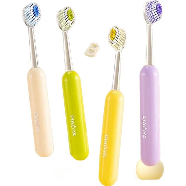 【全网爆款】山型凸面大头软毛牙刷成人儿童保护牙龈清洁专用宽头 软毛 2支 到手2支装