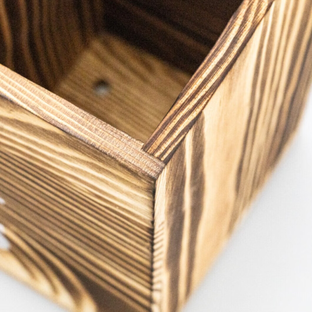 欧式刀叉收纳盒 家用厨房分格分类木质整理盒 筷子勺子餐具置物架 灰色(长30CM,宽12CM,高17CM)