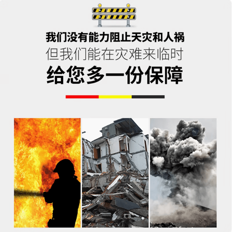 LUCYLEE人防战备新国标家用防灾应急救援包应急物储备物资全套国家标准 【单人版】黑色背包-144件 有效应对9大突发灾难
