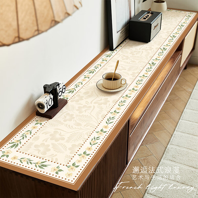 无印良品【0胶液态硅】电视柜台面保护垫桌垫轻奢高级感餐边柜酒柜保护垫 晨露庄园【0胶水守护家庭健康】 免费定制裁剪【定制咨询客服】