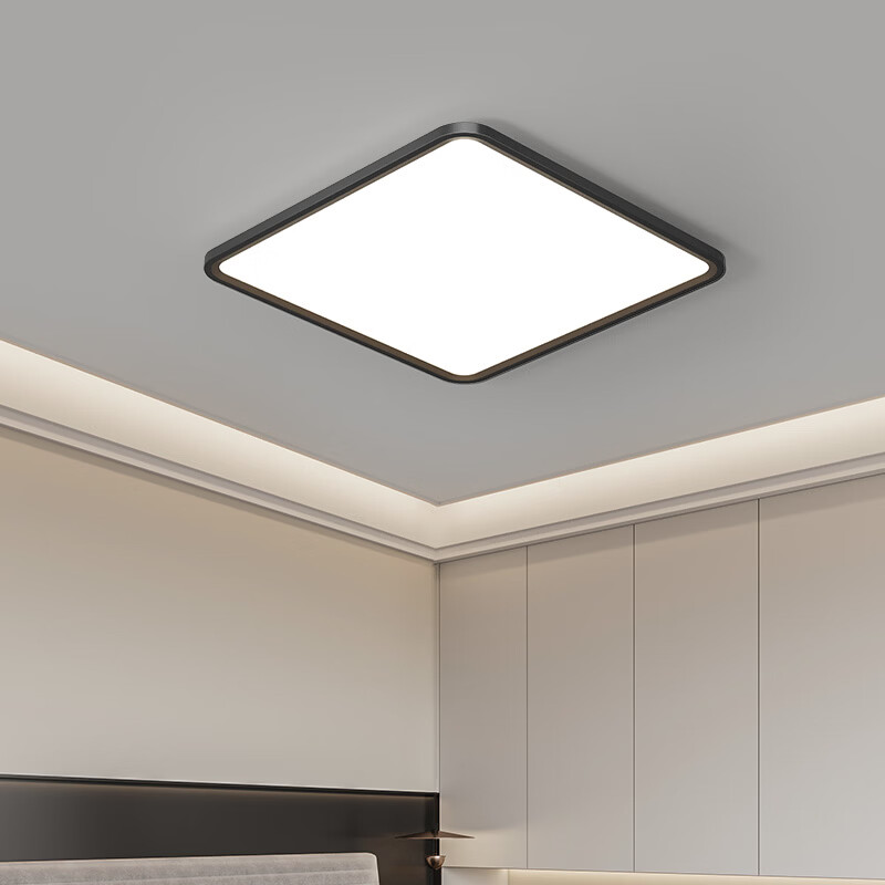 欧普照明（OPPLE）吸顶灯客厅灯现代简约大气卧室灯2026新款室内全屋护眼方型灯具 白色【包安装】客厅灯 智能调光调色(送遥控) 110x60x4cm x 88W