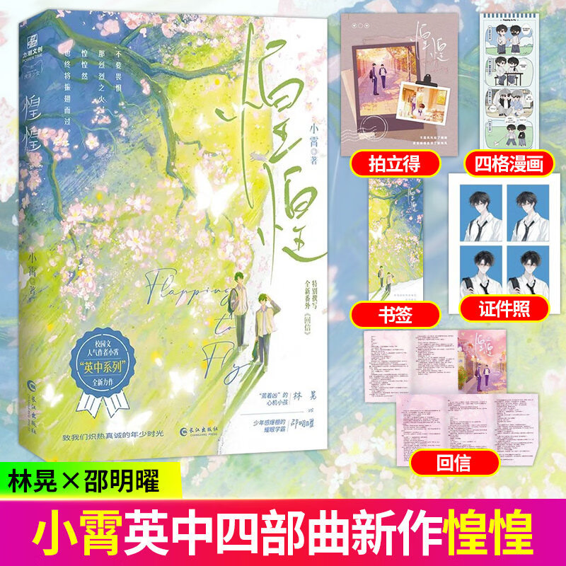 【官方正版】惶惶 小霄著 青春校园文英中四部曲最新力作 双男主 少年感爆棚的耀眼学霸ד蔫着凶”的心机小孩 林晃x邵明曜 新赠番外《回信》 惶惶