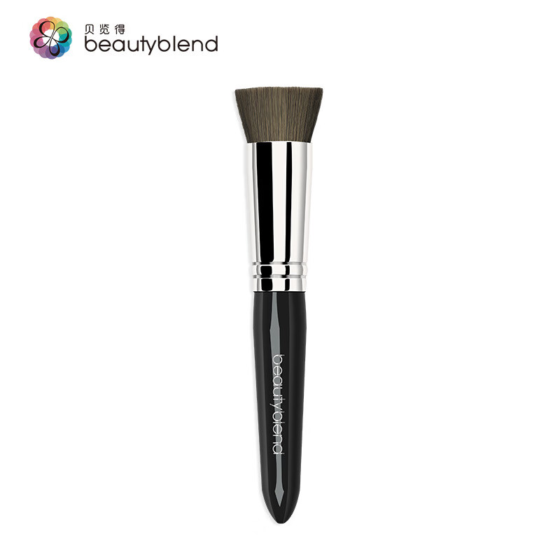 贝览得（beautyblend）长杆不吃粉粉底刷化妆刷BB霜刷腮红修容刷打造无痕裸妆 黑色