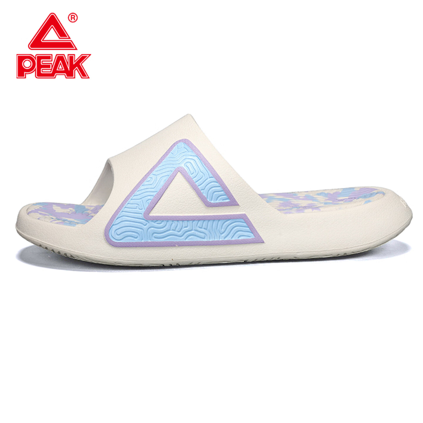 匹克态极拖鞋男鞋夏季外穿运动拖鞋篮球防滑凉拖女款户外沙滩鞋涉水鞋 帆布白色/蓝（女款） 40