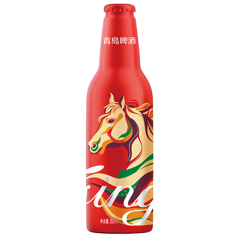 青岛啤酒（TsingTao） 鸿运当头喜庆年货佳节马年啤酒送礼盒装生肖版官方正品 355mL 12瓶
