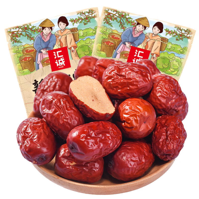 汇诚 新疆红枣大枣新疆特产水果干蜜饯果干煲汤 新疆红枣1500g【当季新货 3斤】