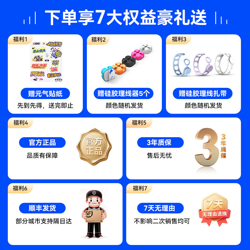 奥睿科（ORICO）小方砖插排一转多USB插座桌面充电多孔位转换器氮化镓快充65W多功能家用卧室学生宿舍插线板PDC 桌面美学15W【4插位2A2C】梦幻紫-1.8米