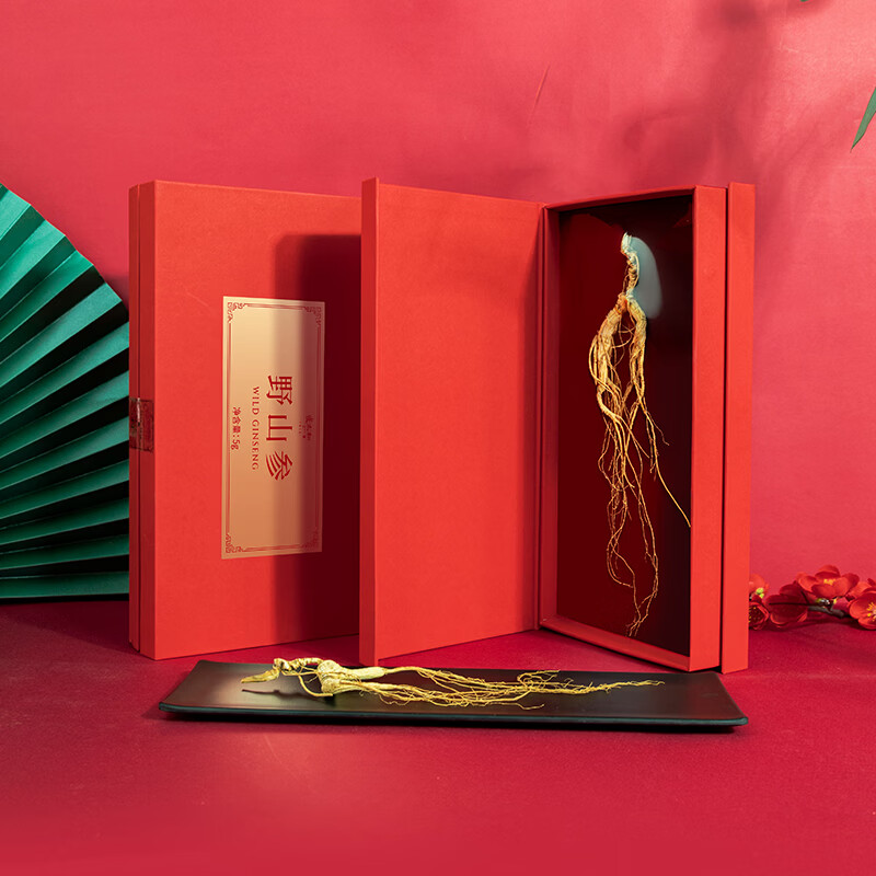 张太和林下参礼盒 吉林长白山人参礼品健康滋补礼品 15年 5g*2盒