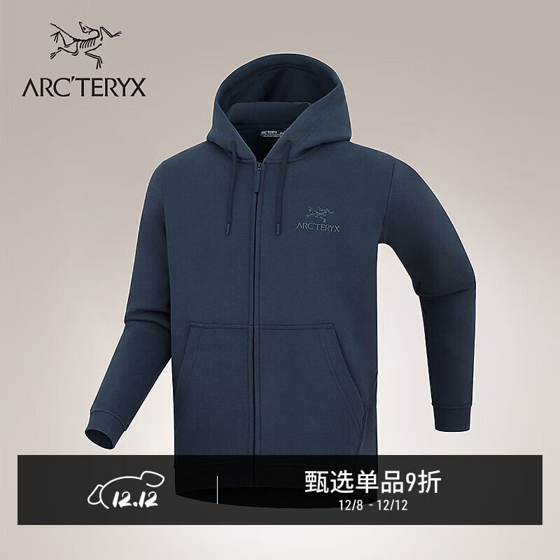 ARC'TERYXʼ EMBLEM FLEECE FULL-ZIP HOODY  ץ Black Sapphire/ɫ L 1440Ԫ
