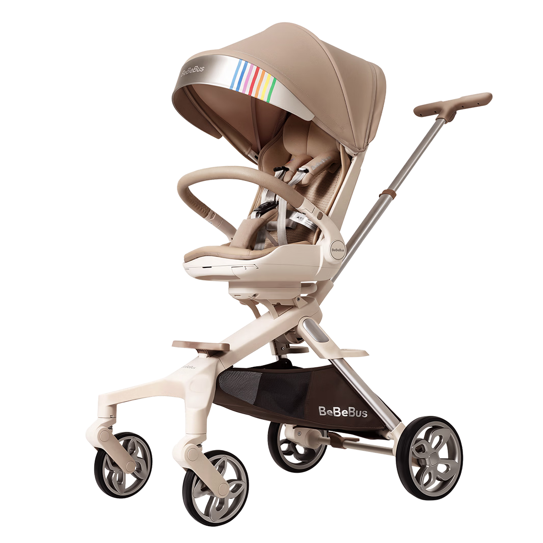 bebebus蝴蝶遛娃Pro輕便折疊口袋推車可坐可躺帶減震嬰兒車雙向溜娃推車