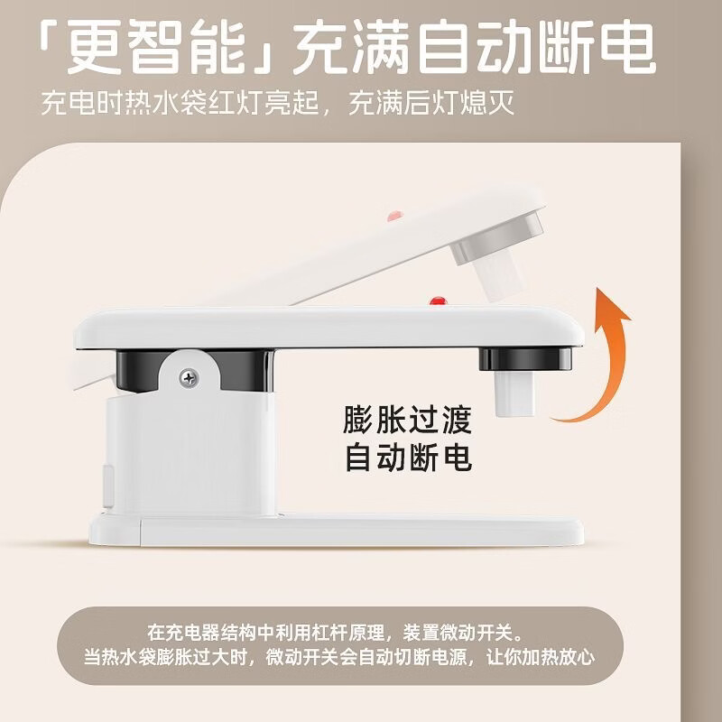 帕斯威 PASWET热水袋充电暖手宝暖宝宝暖水袋暖手袋暖宫暖脚神器双插手暖被窝【加绒加长】新国标更安全 【加绒加长】墨绿