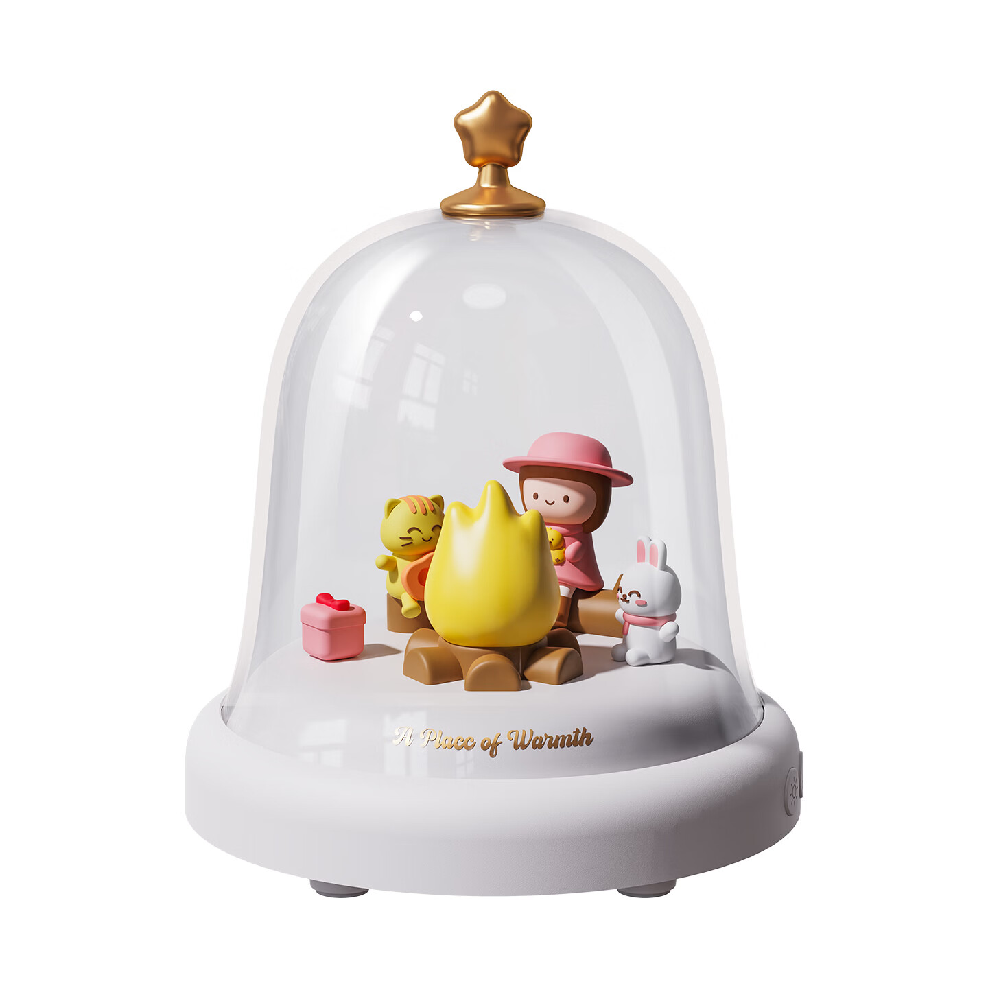 喜太郎旋转木马音乐盒八音盒蓝牙音响小夜灯摆件新年礼物情人节生日女孩 【可爱女孩-音箱款】可连蓝牙音响+呼吸光+无极调光