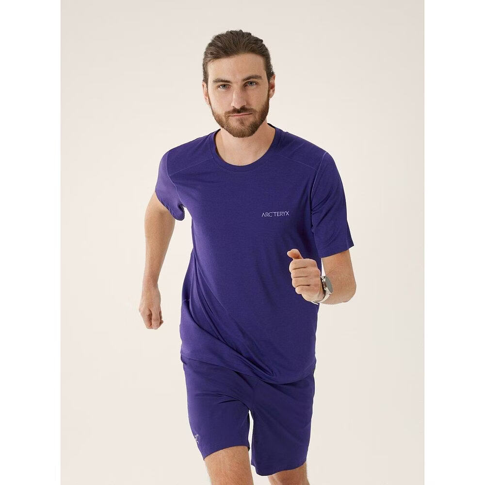 始祖鸟（ARC'TERYX）1h可退 欧洲直邮Arc'teryx始祖鸟速干短袖CORMAC ARC BIRD Soulsonic Heather / Moo1  M