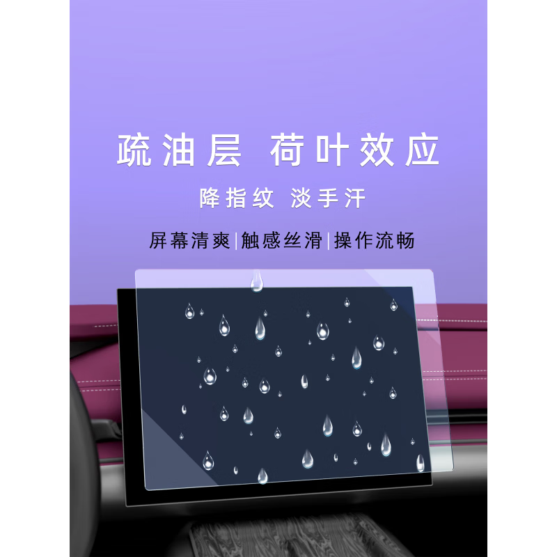 SAM昊铂HT屏幕钢化膜昊铂GT中控导航车机贴膜汽车仪表显示屏保护 昊铂GT-HT[仪表+导航屏幕]磨砂