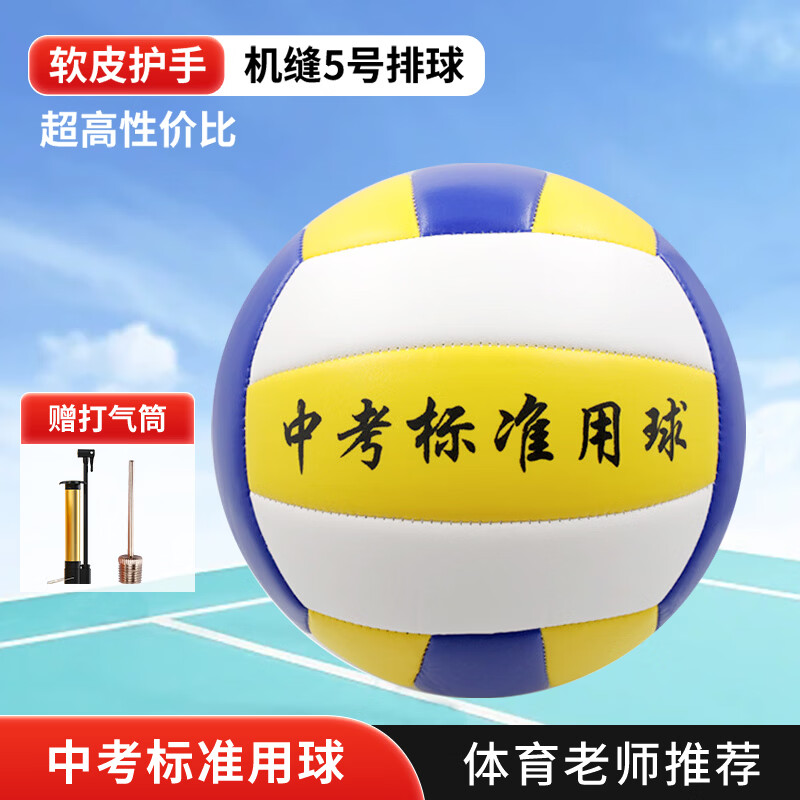 凯威（CAMEWIN）排球5号球中考训练专用软硬排机缝男孩女孩初中生标准五号排球